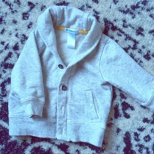 Shawl neck sweater tan Janie and Jack size 6-12mon